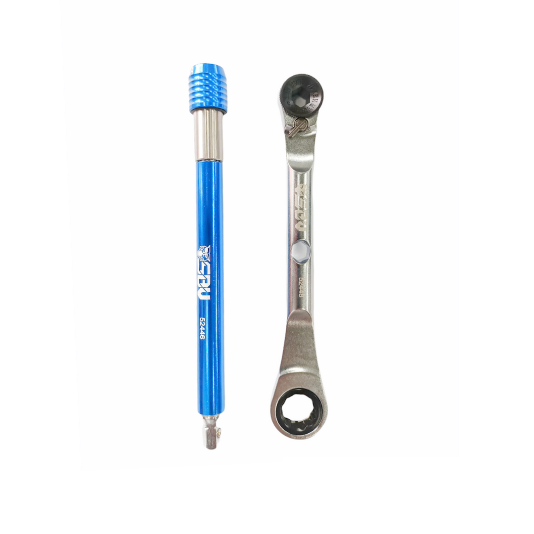 1/4" Extension Bar 150mm & Ratchet Wrench 11mm Hex Bit