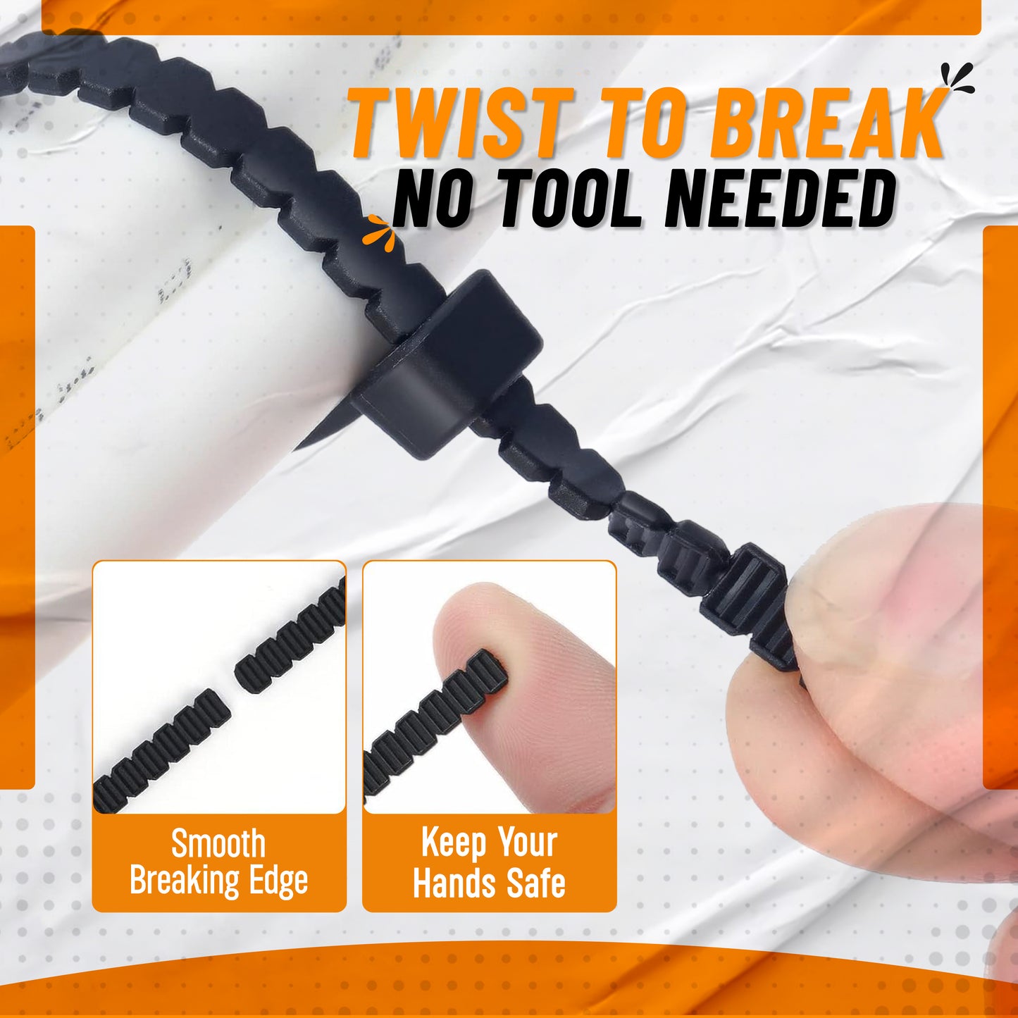 Twist-to-Break Cable Ties