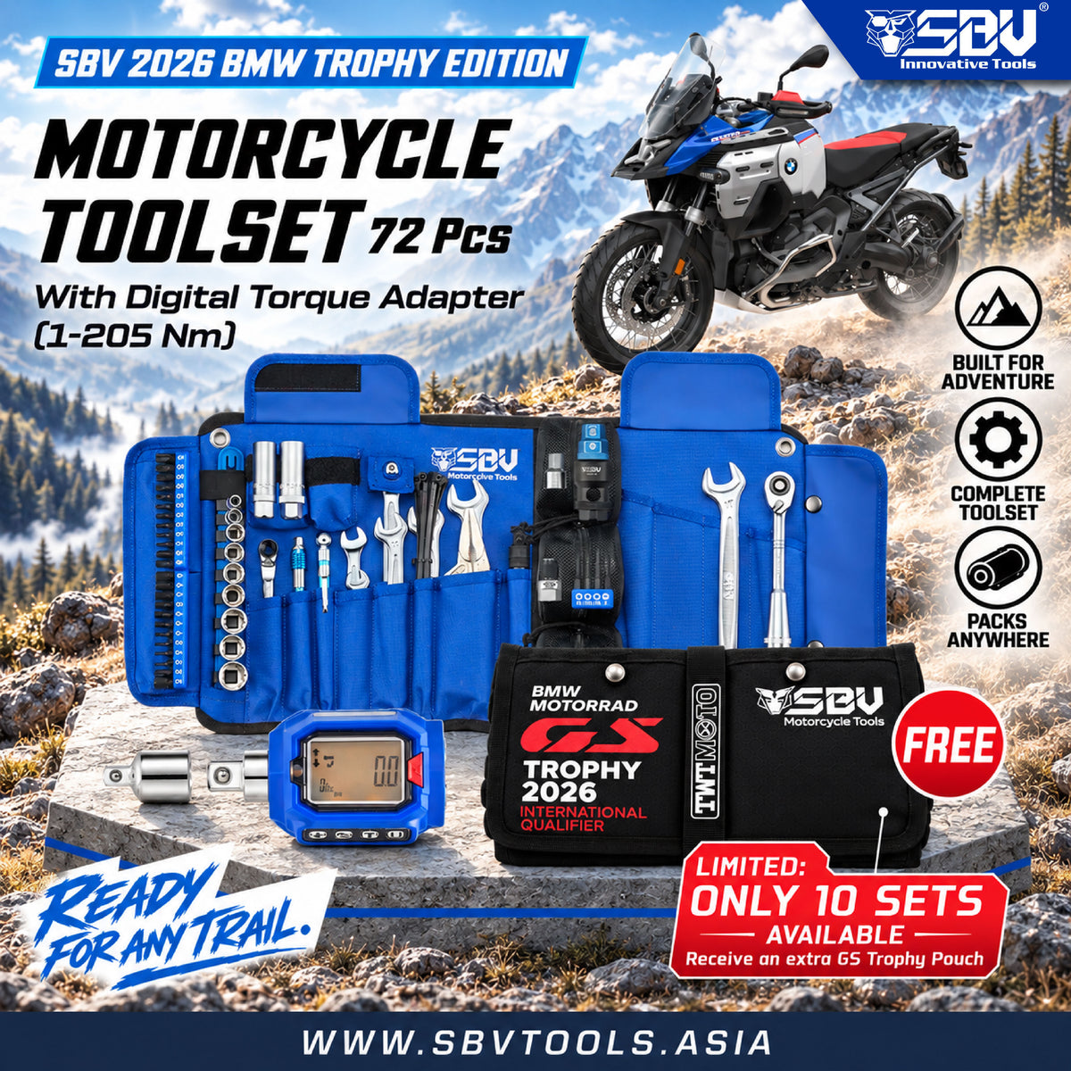 BMW Pro Pack + FREE TWTMoto GS Trophy 2026 Add-on Pouch