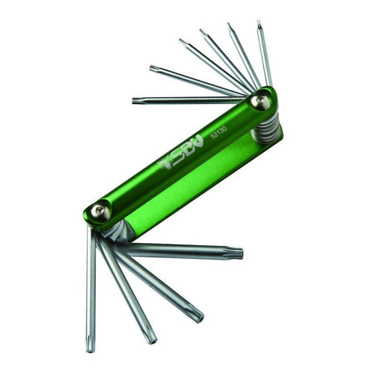 Folding Tamperproof Star Key Set, 10 pcs - SBV Tools Asia